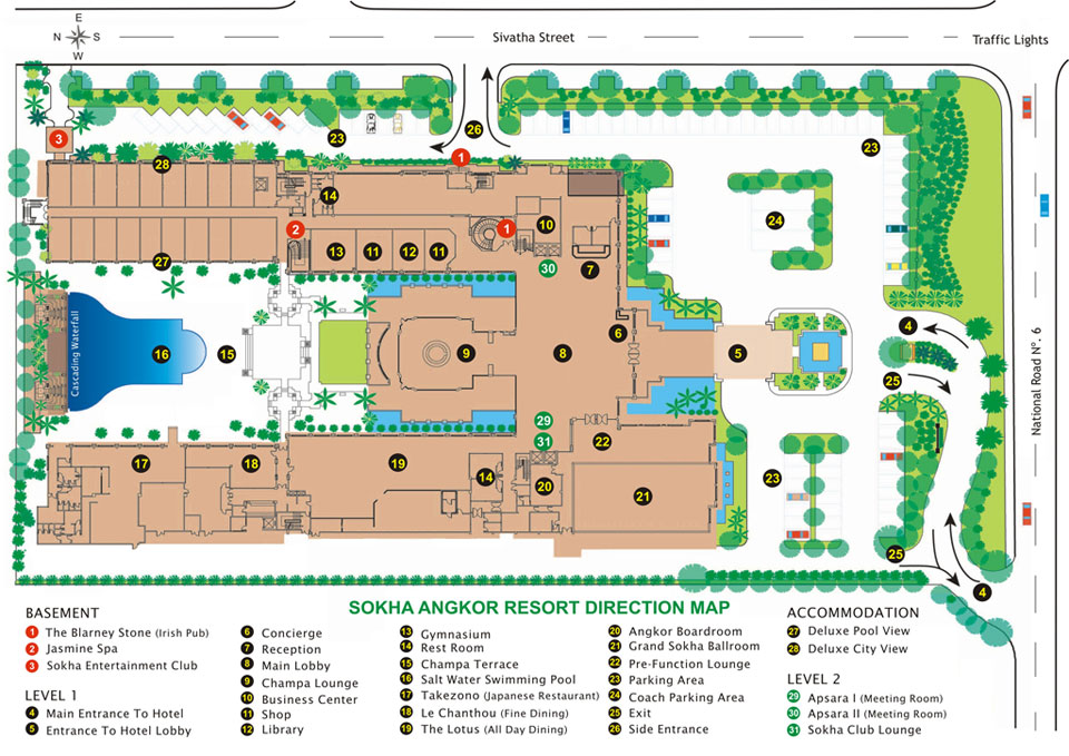 Map Sokha Angkor Resort