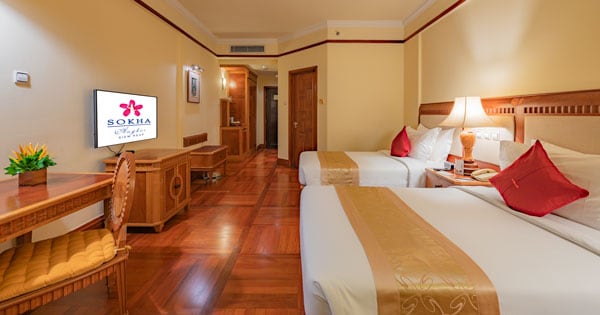 Deluxe city view room floor Plan